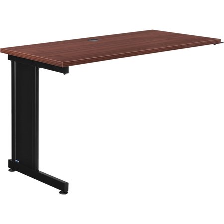 GLOBAL INDUSTRIAL 48W x 24D Left Handed Return Table, Mahogany 695216MH